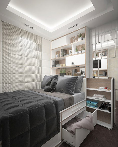 Дизайн маленькой спальни: 9 классных идей для комнаты до 9 кв. метров