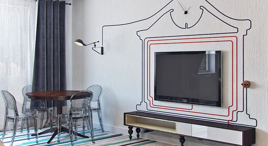 Как спрятать провода от телевизора на стене: 4 дельных идеи