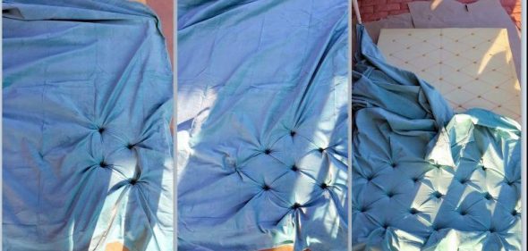 Как сделать изголовье кровати из каретной стяжки