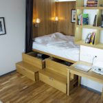 Как установить кровать в нише в однокомнатной квартире