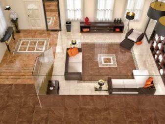 Плитка на полу в гостиной: практичные идеи для интерьера