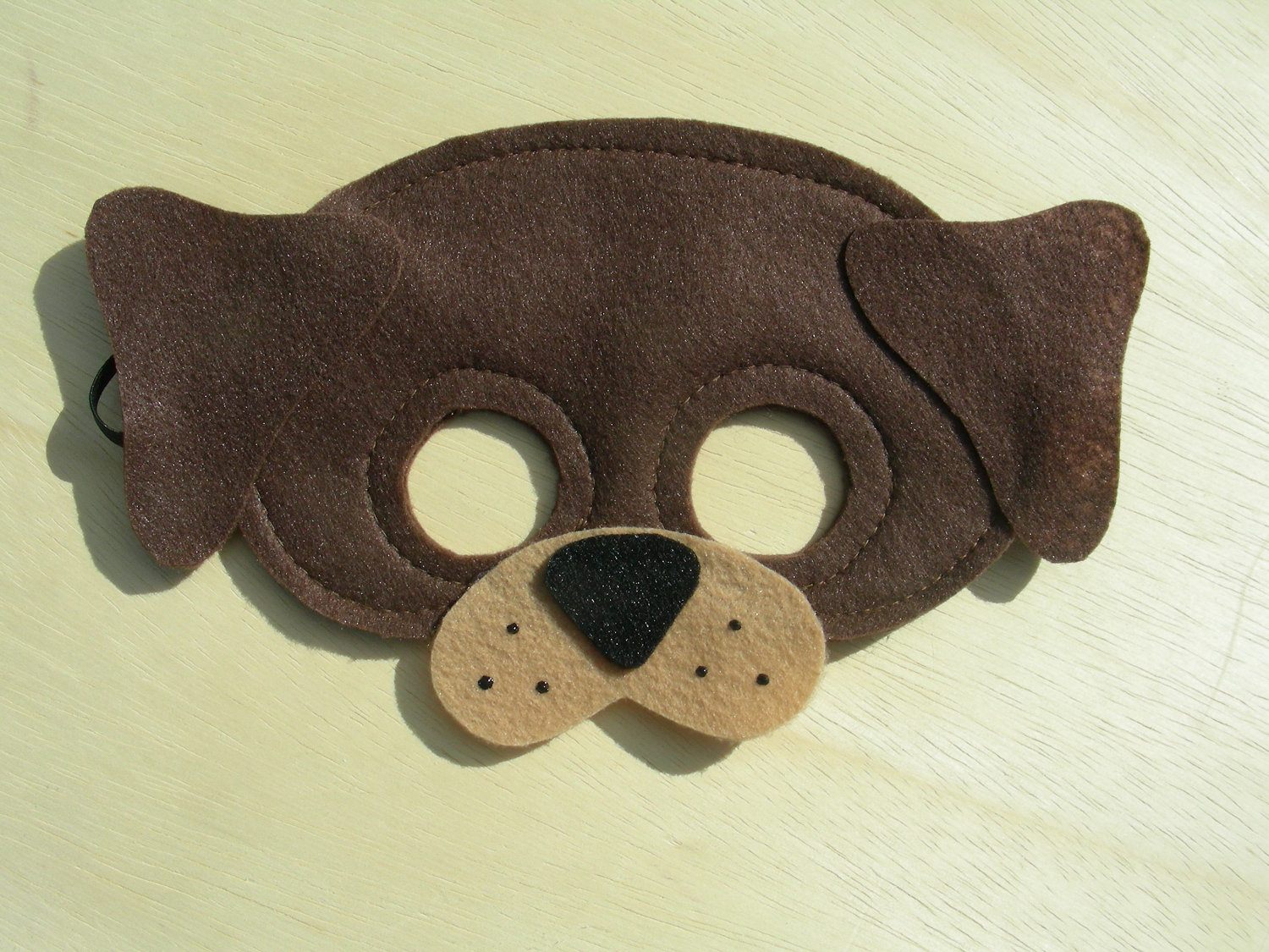 Новогодняя маска Собаки из картона и фетра – готовимся к утреннику!