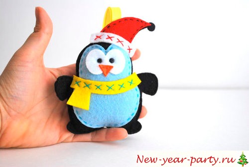 Новогодние поделки и игрушки из фетра – сказка своими руками!