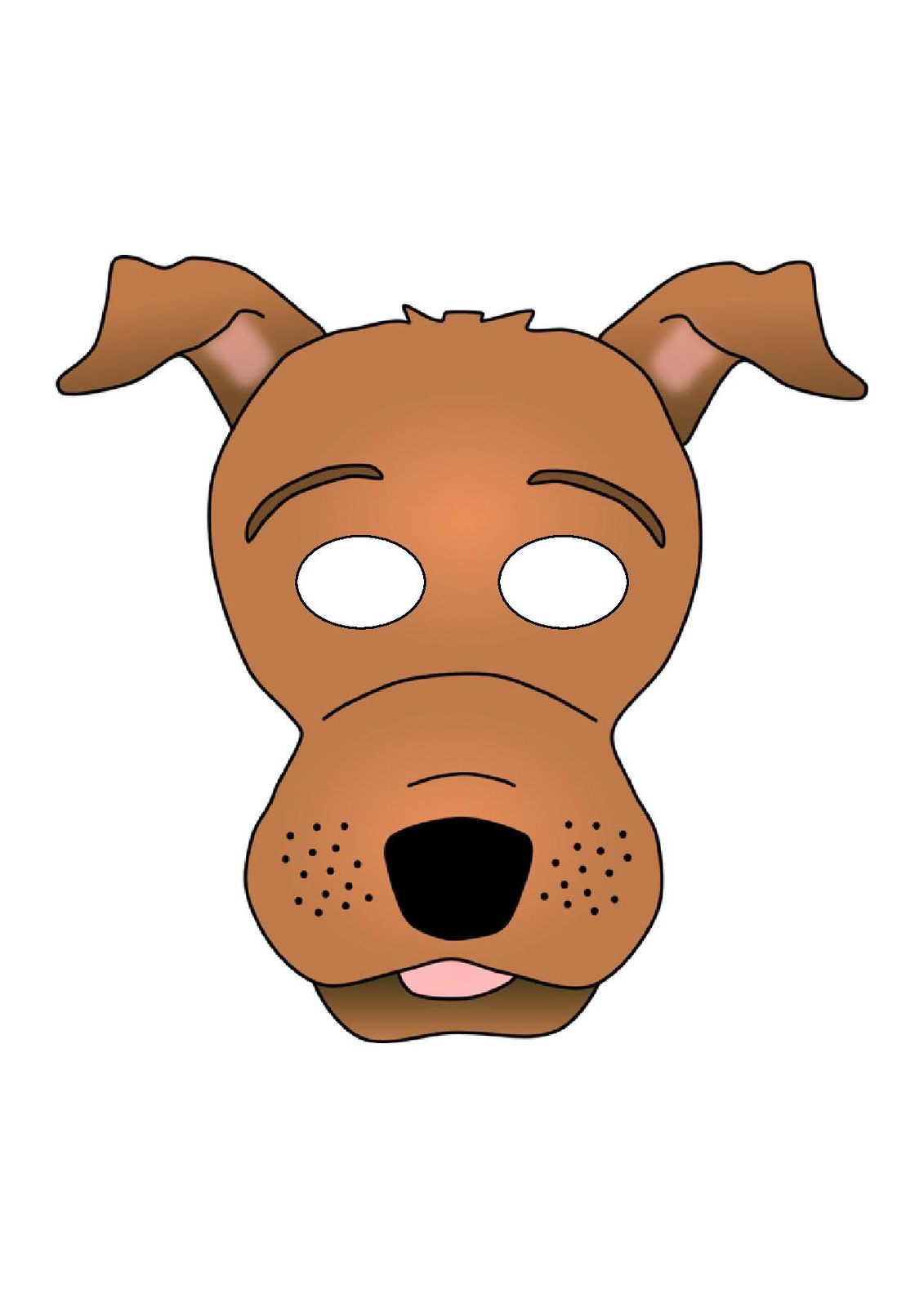 Новогодняя маска Собаки из картона и фетра – готовимся к утреннику!