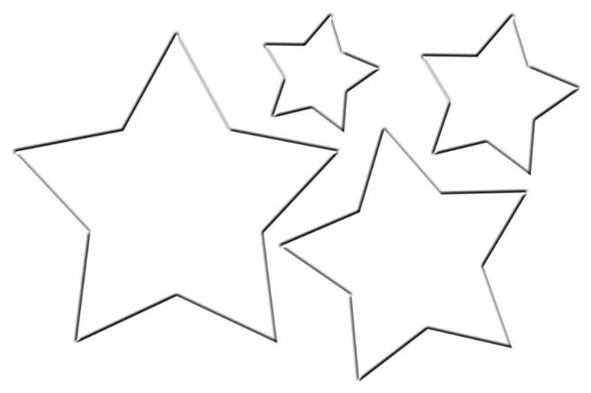 Трафареты Звезды для вырезания из бумаги: 100 красивых шаблонов
