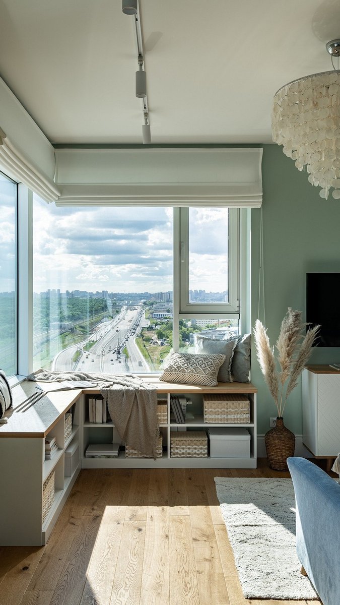 Уютная квартира для семьи с потрясающим видом из окон